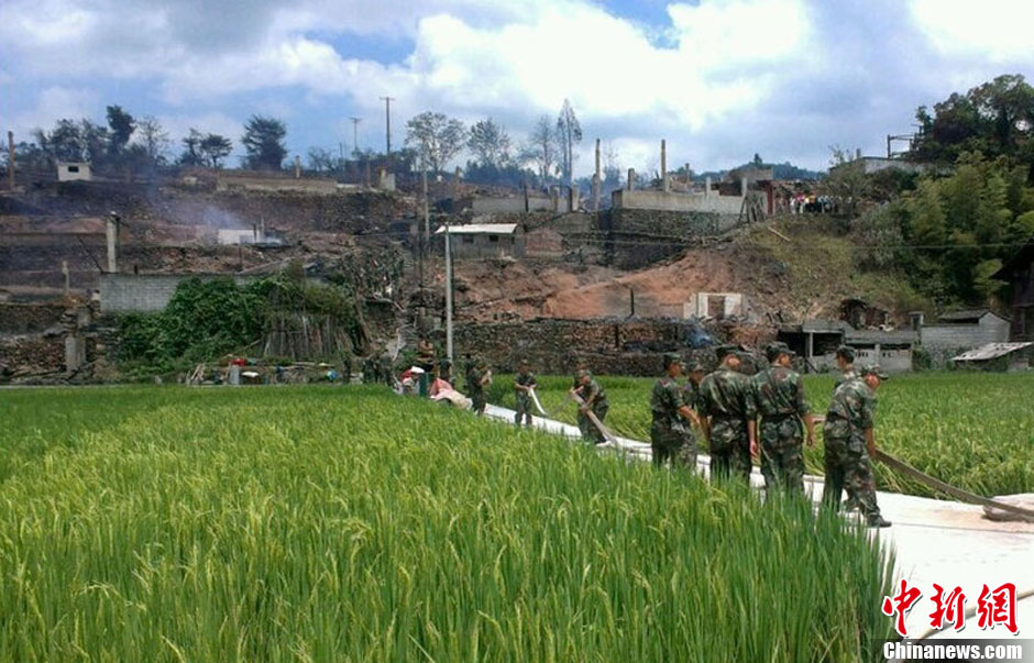 圖為火災(zāi)現(xiàn)場。沫浠 攝 圖片來源：CFP視覺中國