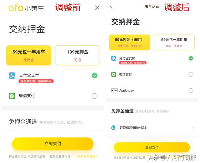 小黃車交押金被套路？現(xiàn)已調(diào)整選項防誤充