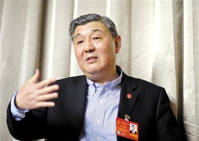 今年全國兩會期間，全國人大代表、浙江高院院長齊奇接受記者采訪。新京報記者 陳杰 攝