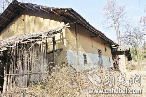 圖為:石秀林租住在山里的房子 圖為:石秀林租住在山里的房子