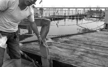 鼻孔里凝著血痂、全身多處擦傷的周先生仍有些驚魂未定。