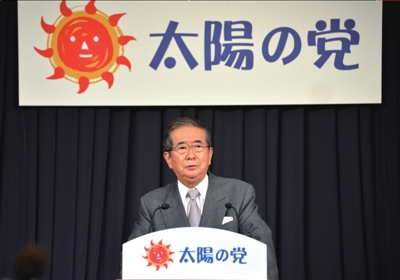 13日，日本東京，石原慎太郎召開新聞發(fā)布會，正式宣布新黨成立。圖/東方IC