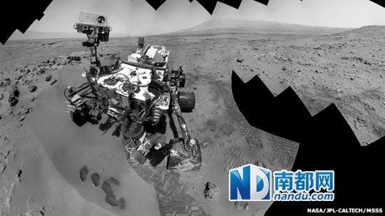 “好奇”號探測器在火星上發(fā)現(xiàn)水。