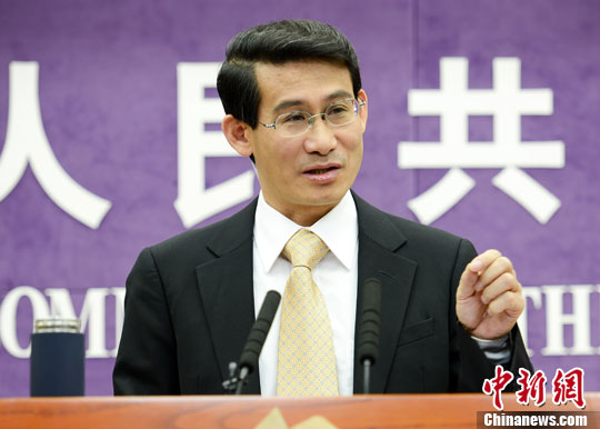 10月17日，中國商務部舉行例行發(fā)布會，介紹1-9月中國商務運行情況。圖為商務部新聞發(fā)言人沈丹陽。