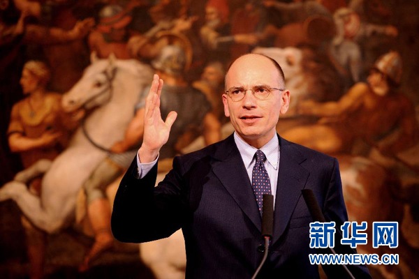  2月13日，意大利政府總理恩里科·萊塔宣布辭職。