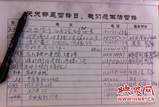 店內(nèi)登記本上大多都是顧客留下的“好評”