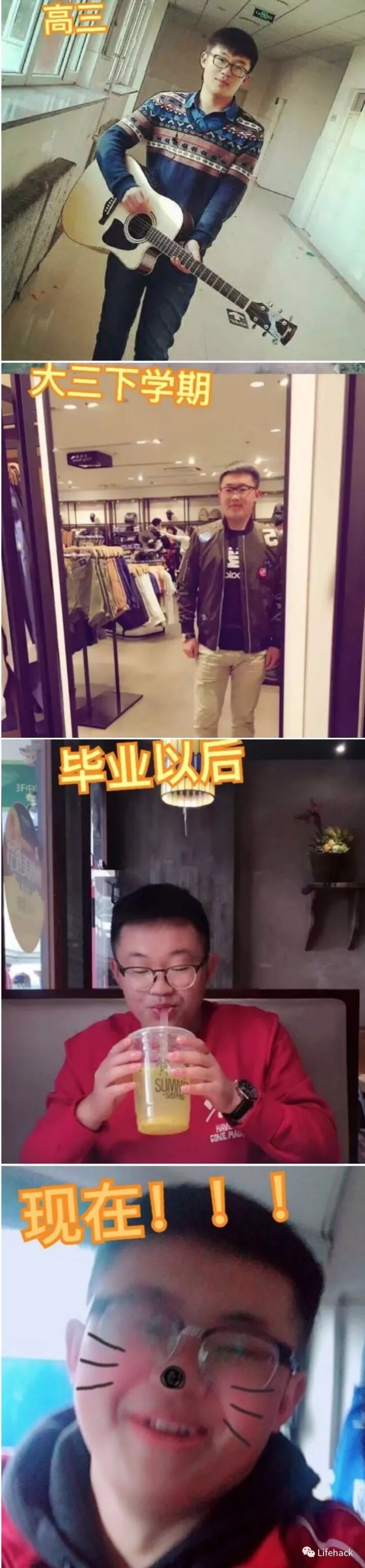 長胖20斤，臉型怎么變？這些例子看完扎心了！