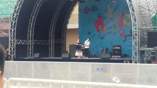 河南交通廣播主持人佳音、彎彎、朱浩都登上了優(yōu)放舞臺，優(yōu)放，交廣在這里！
