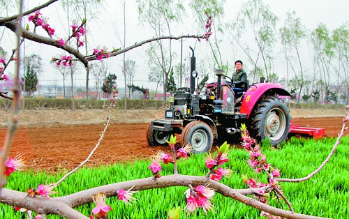 　　3月25日，武陟縣龍源辦事處東馬曲村村民正在田里耕作。時下正值春耕時節(jié)，武陟農(nóng)民紛紛抓住有利時機