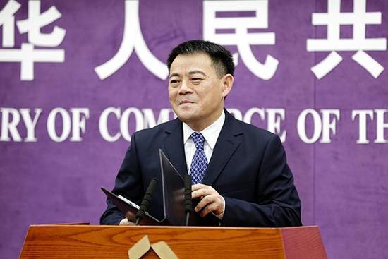 商務部發(fā)言人孫繼文。資料圖