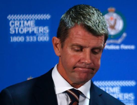 　新南威爾士州州長Mike Baird出席新聞發(fā)布會(huì)。