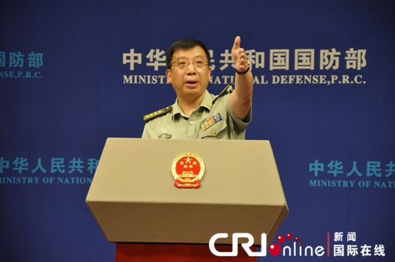 中國(guó)國(guó)防部新聞發(fā)言人耿雁生。馬里