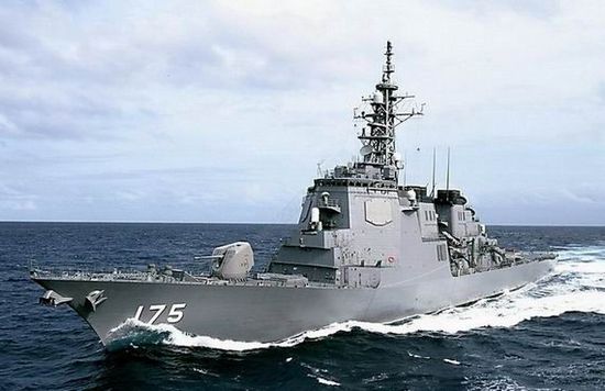 資料圖：日本宙斯盾級(jí)導(dǎo)彈驅(qū)逐艦妙高號(hào)(DD175)。