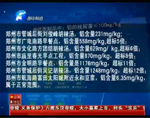 來看看鄭州早餐點哪家鋁超標(biāo)？