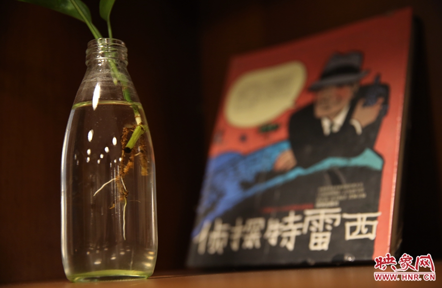 書(shū)店內(nèi)的裝飾。