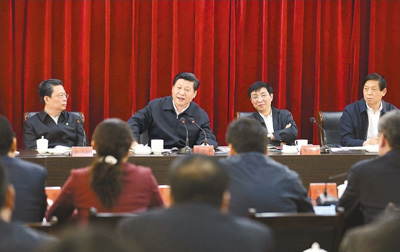 3月18日，習(xí)近平聽(tīng)取蘭考縣教育實(shí)踐活動(dòng)情況匯報(bào)，并發(fā)表重要講話。